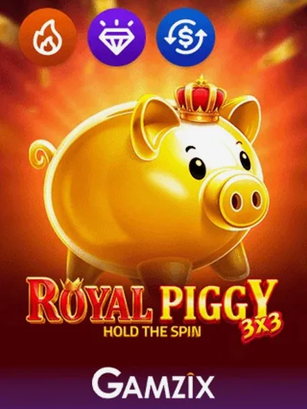 3x3 Royal Piggy Hold the Spin slot by Gamzix — Mounties Club
